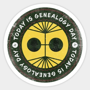 Today is National Genealogy Day Sticker